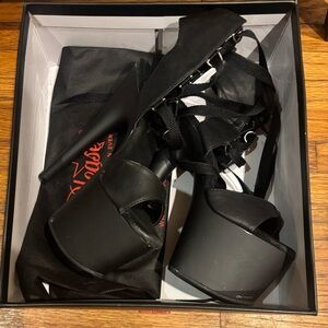 Pleaser Black Platform Heels